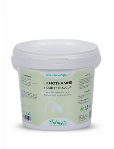 Lithothamne poudre d'algue Nutragile, 1 kg | Nature Horse Langon