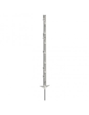 Piquet PVC Kerbl Classic blanc double bêche, 156 cm