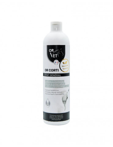 Or-Corti 500ml Or-Vet – Soutien naturel pour chevaux sensibles et sportifs