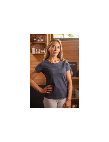 T-Shirt Iconic Strass Marine M