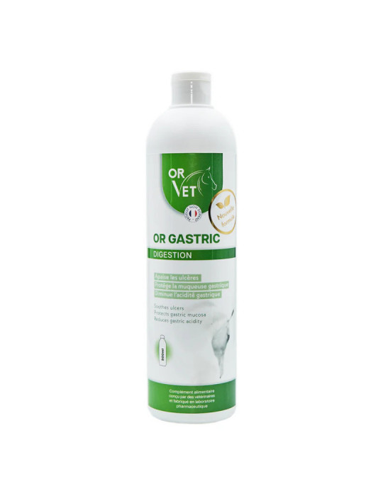 Or-Gastric 500ml Or-Vet – Soutien gastrique naturel pour chevaux sensibles