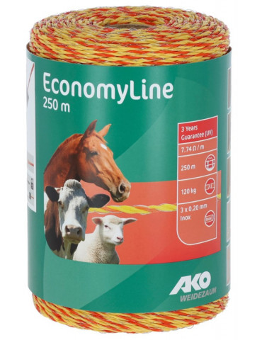 Fil EconomyLine Ako jaune/orange, 3 x 0,16 mm, 500 m