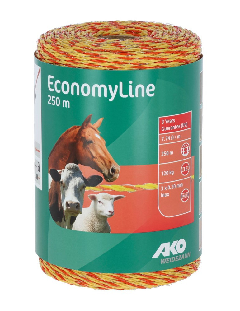 Fil EconomyLine Ako jaune/orange, 3 x 0,16 mm, 500 m