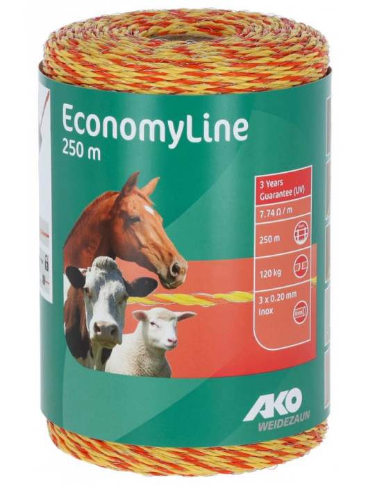 Fil EconomyLine 500m jaune/orange 3x0,16mm