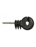 Isolateur annulaire compact Ako noir, vis 6 mm | Nature Horse Langon