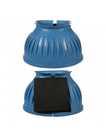 Cloche velcro HKM bleu Large
