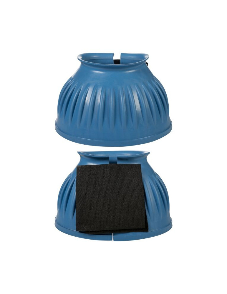 Cloche velcro HKM bleu Large