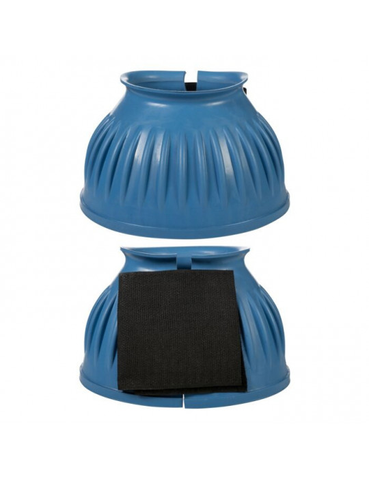 Cloche velcro HKM bleu Large