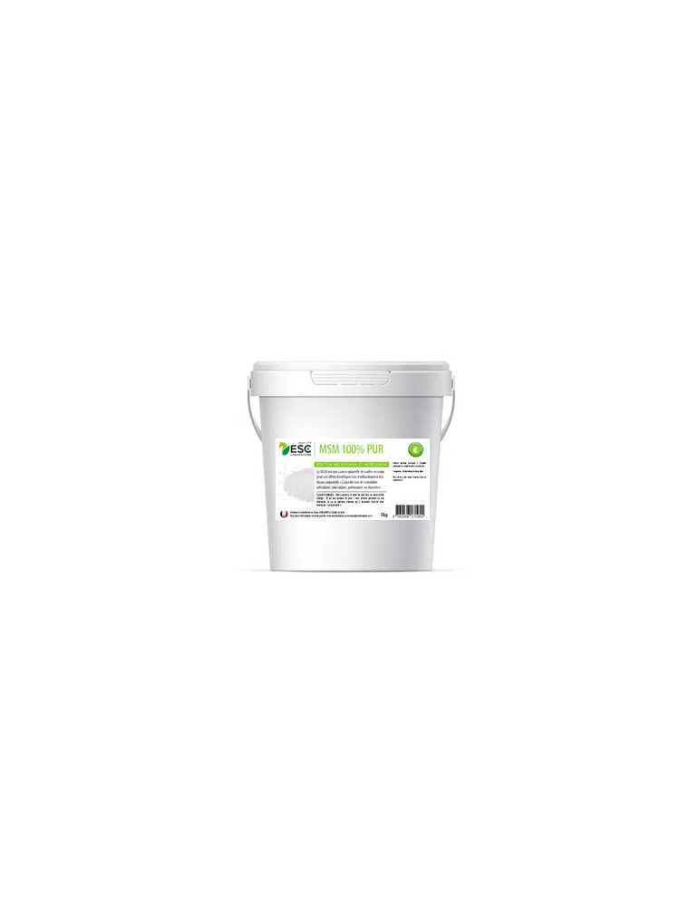 MSM 100% Pur 1kg ESC - Complément Articulations Cheval - Nature Horse