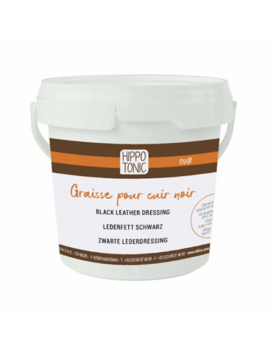 Graisse Cuir Noire Hippotonic - Entretien Sellerie - Nature Horse