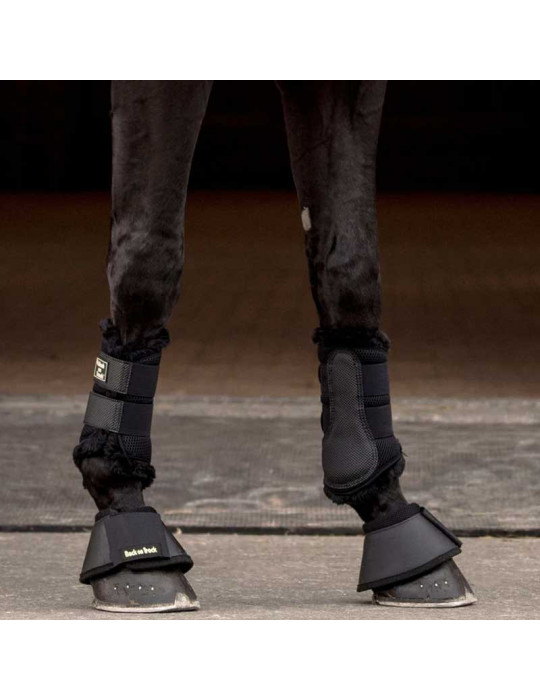 Guêtres fourrure mesh 3D noir taille L