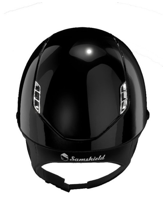 Casque Samshield Miss Shield Glossy noir, taille M