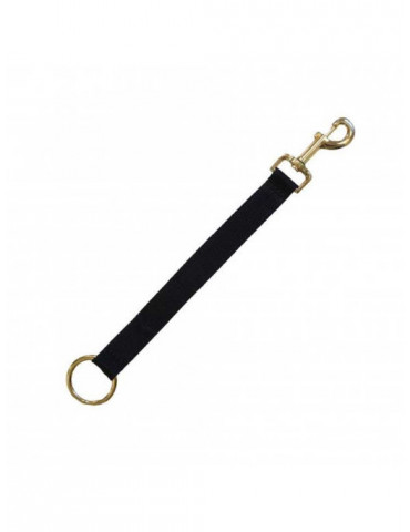 Lanière d'attache nylon mousqueton et anneau
