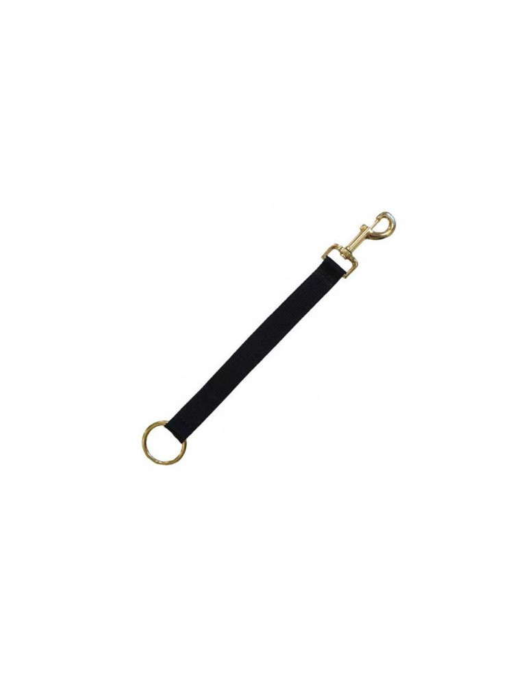 Lanière d'attache nylon mousqueton et anneau