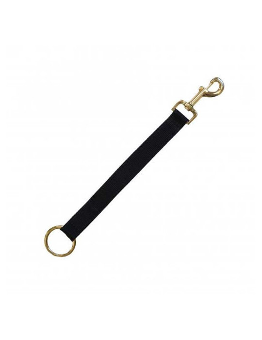 Lanière d'attache nylon mousqueton et anneau