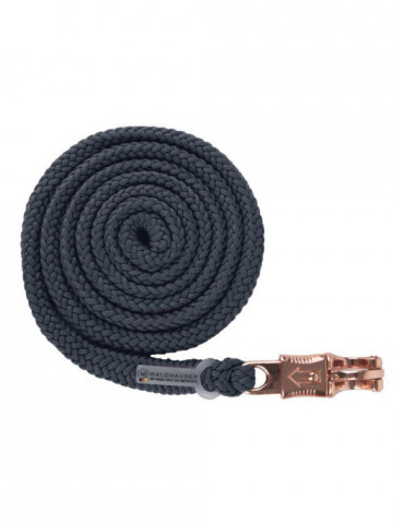Longe de licol Waldhausen avec mousqueton anti-panique bleu foncé