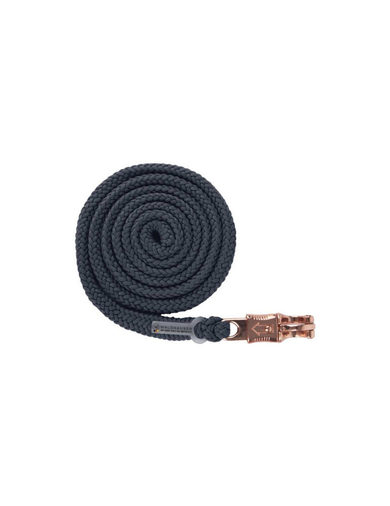 Longe de licol Waldhausen avec mousqueton anti-panique bleu foncé