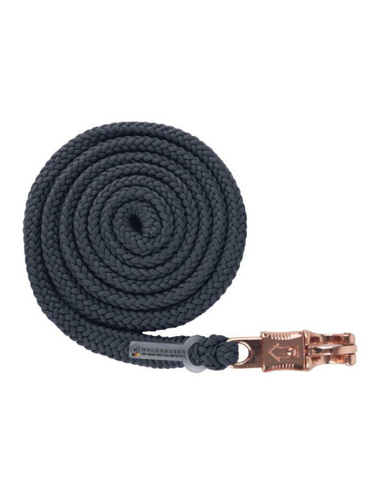Longe de licol Waldhausen avec mousqueton anti-panique bleu foncé