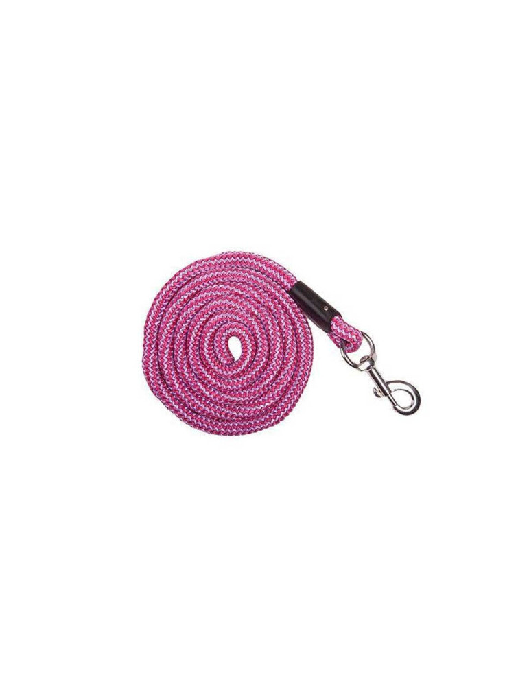 Longe -Aachen- avec mousqueton 3936 rose vif/ lilas 180cm