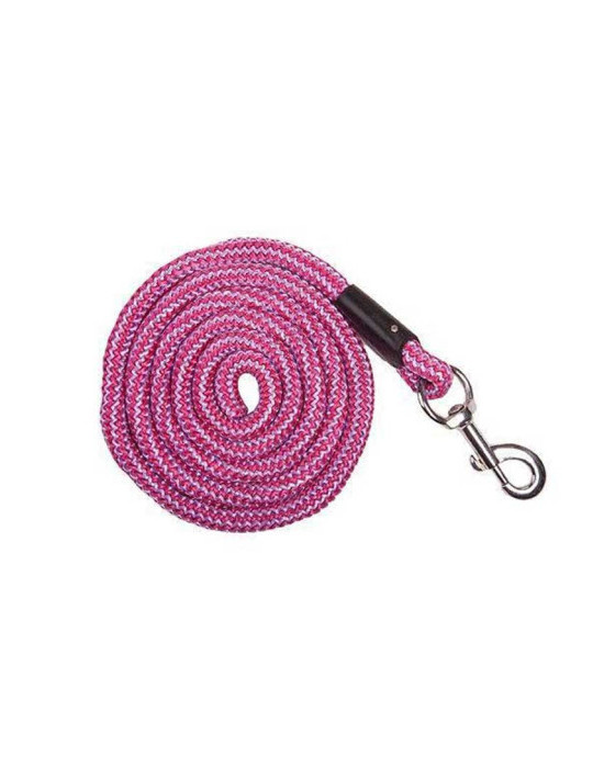 Longe -Aachen- avec mousqueton 3936 rose vif/ lilas 180cm