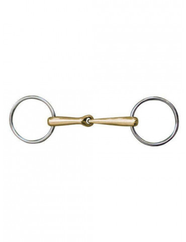 Mors -Anatomic- 16 mm maillechort anneaux inox 70mm /125mm large