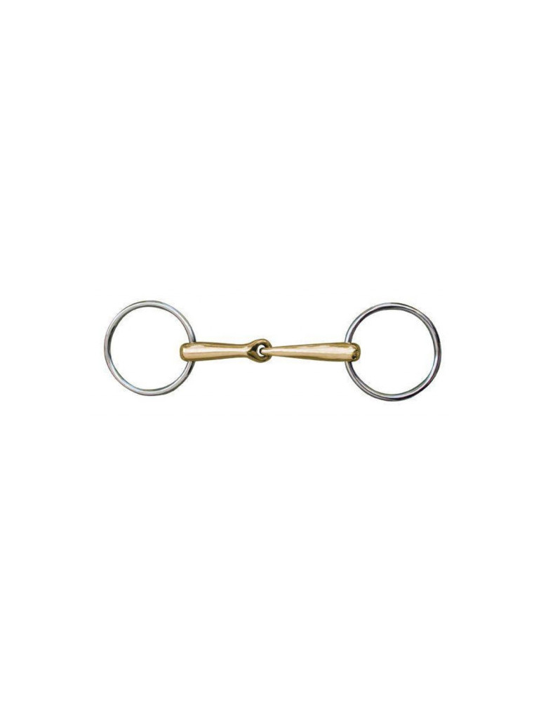 Mors -Anatomic- 16 mm maillechort anneaux inox 70mm /125mm large
