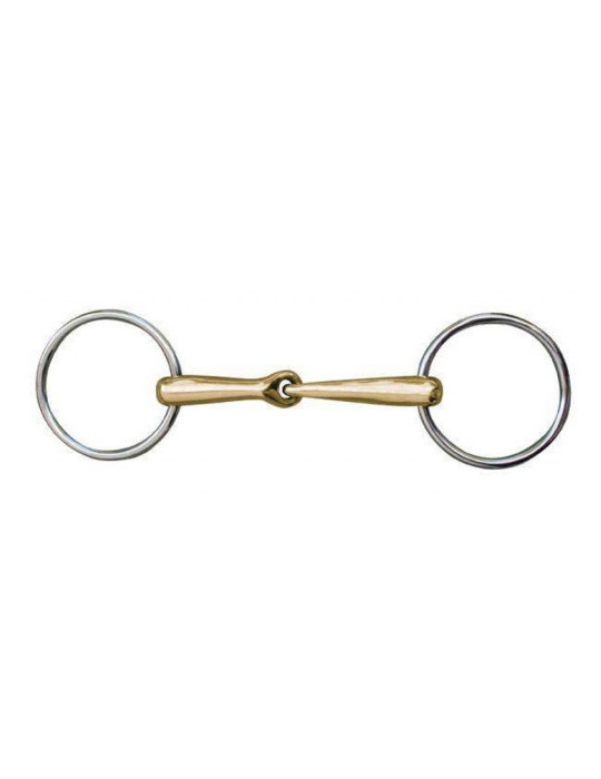 Mors -Anatomic- 16 mm maillechort anneaux inox 70mm /125mm large
