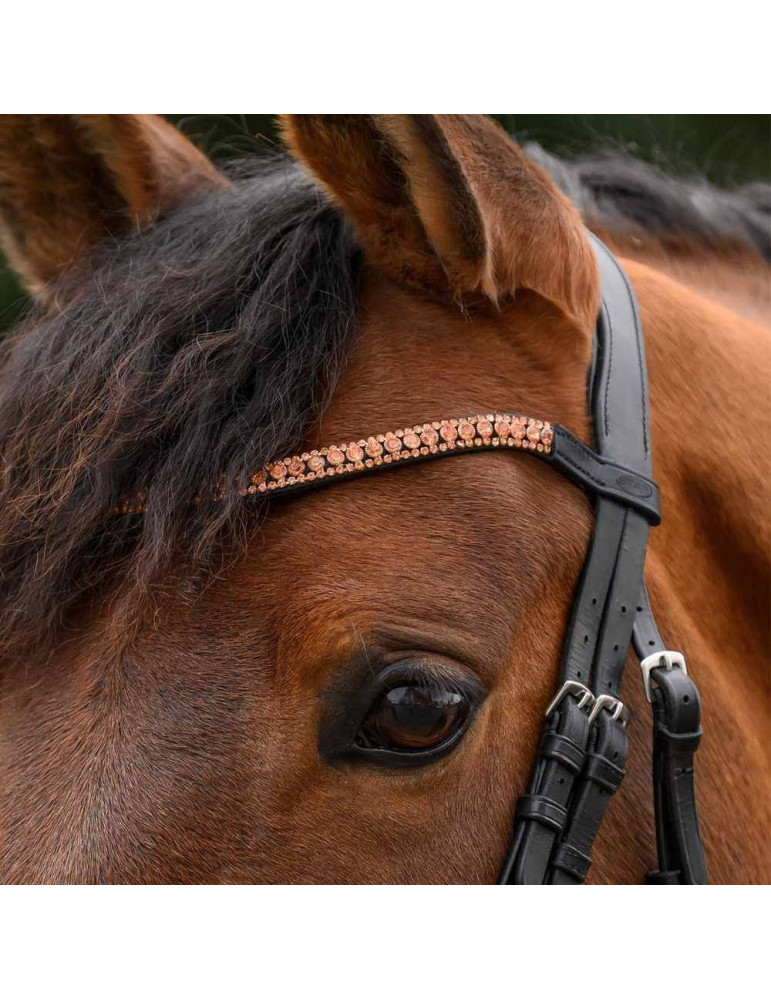 Bandeau frontal a paillettes STAR or rosé COB