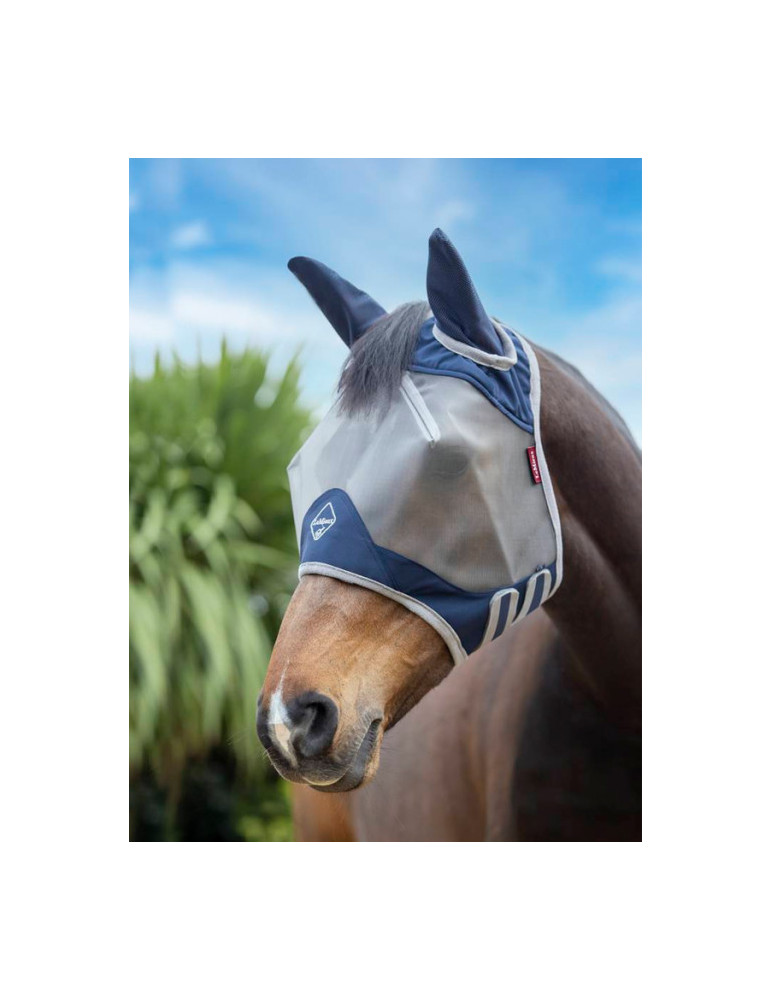 Masque anti-mouche SHIELD FLYMASK silver/navy COB