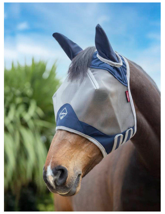 Masque anti-mouche SHIELD FLYMASK silver/navy COB