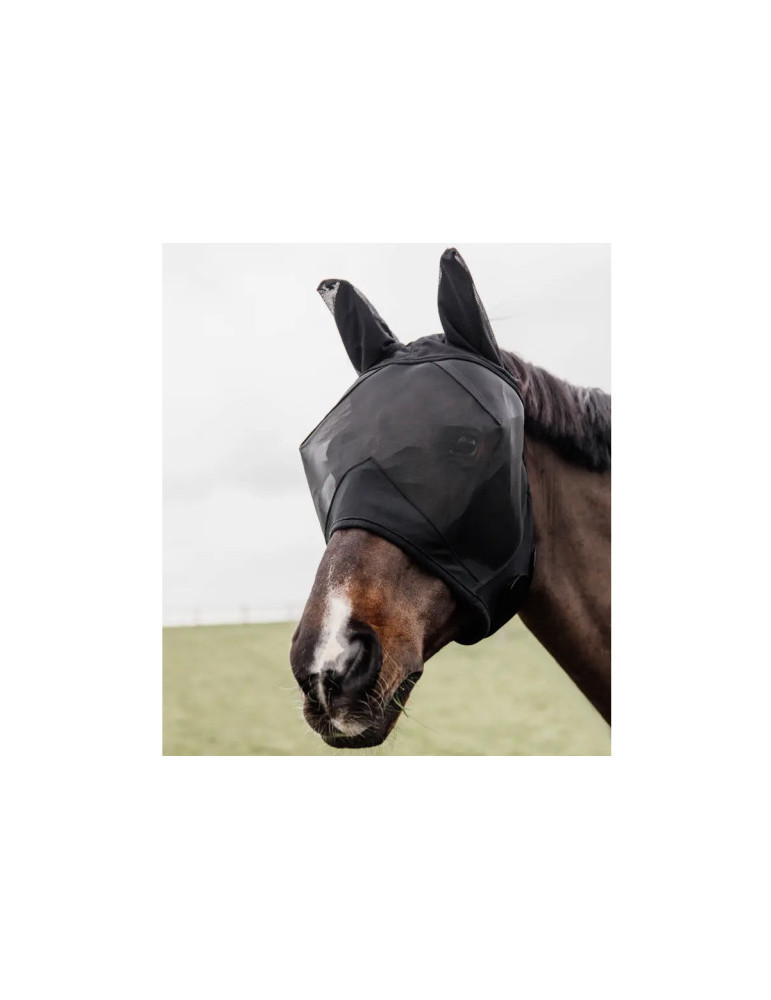 Masque anti-mouche classic avec oreilles noir Pony