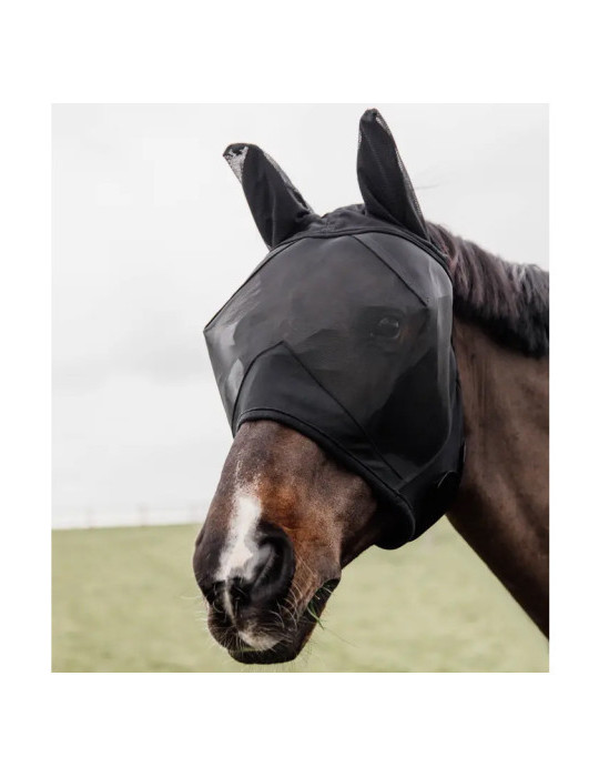 Masque anti-mouche classic avec oreilles noir Pony