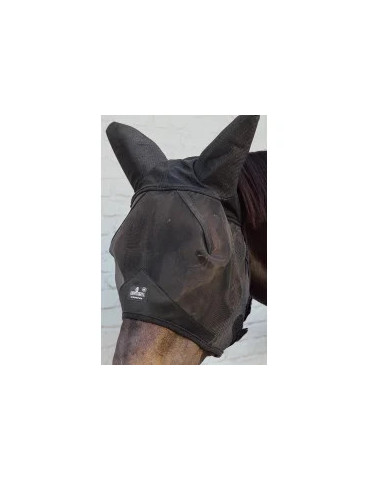 Masque mouche noir oreille soundless cheval
