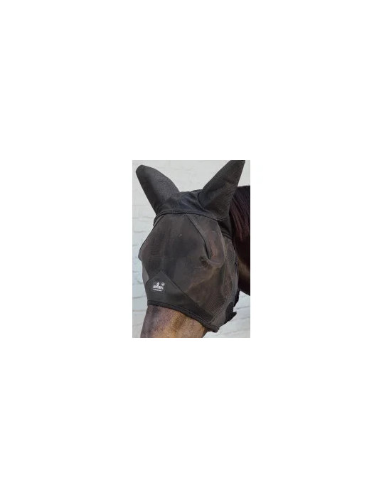 Masque mouche noir oreille soundless cheval
