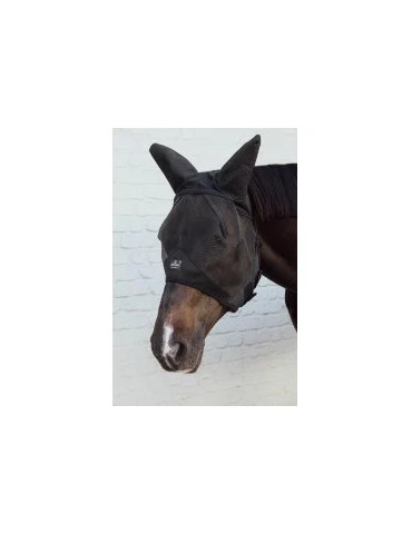 Masque mouche noir oreille soundless cheval 2