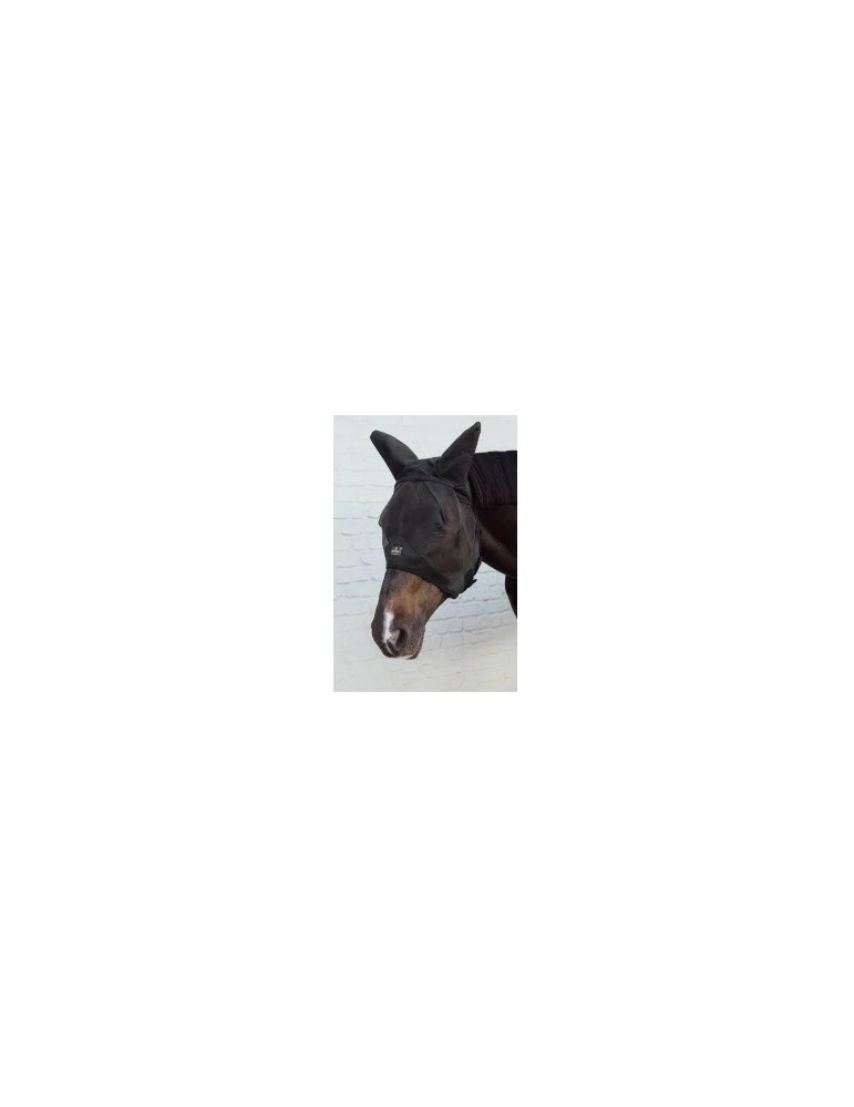Masque mouche noir oreille soundless cheval