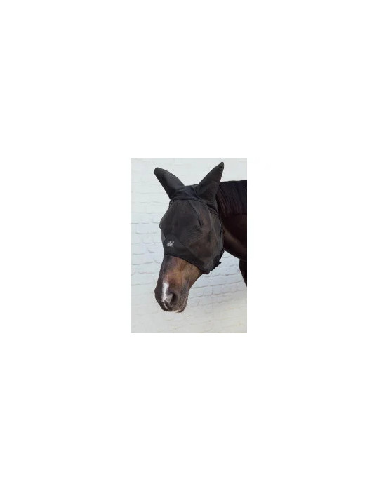 Masque mouche noir oreille soundless cheval