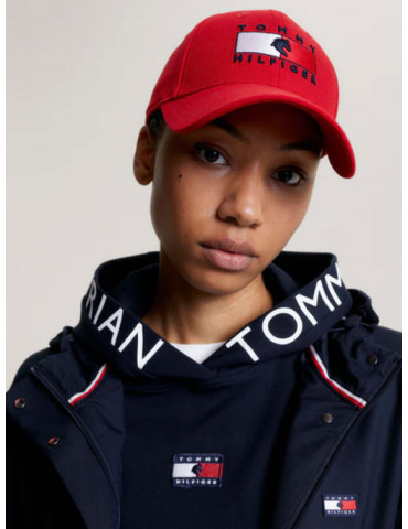 Montreal Water Repellent Flag Logo Cap FIERCE RED - 58cm - Nature Hors 2