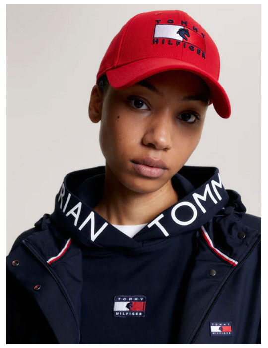 Montreal Water Repellent Flag Logo Cap FIERCE RED - 55cm - Nature Hors