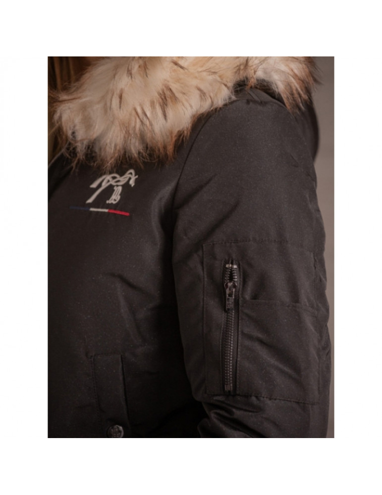 Blouson LYON GLITTER noir L - Nature Horse Langon