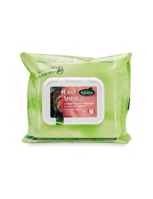 Lingettes nettoyantes cheval – Hygiène rapide et douce (25 unités)