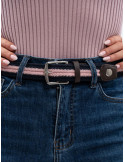 Ceinture Bana Navy/Light pink S - Nature Horse Langon