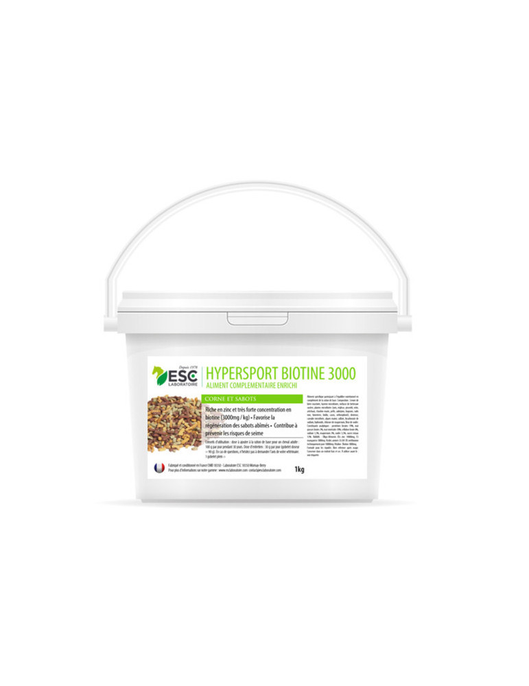 Biotine Hypersport 3000 ESC, formule concentrée 3000 mg/kg