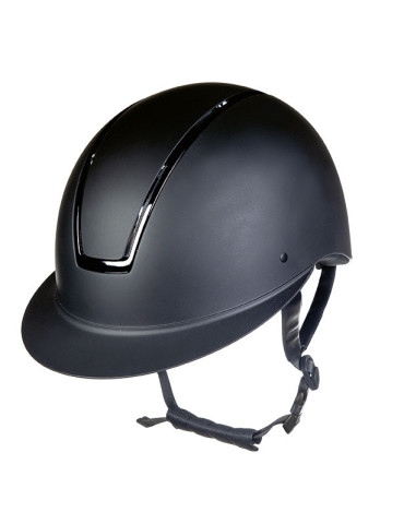 Casque HKM Lady Shield noir/noir brillant, taille S (52-54 cm)