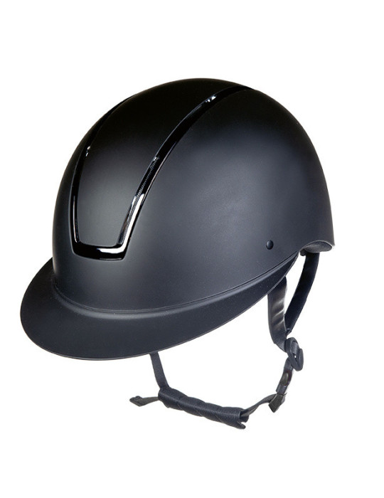 Casque HKM Lady Shield noir/noir brillant, taille S (52-54 cm)