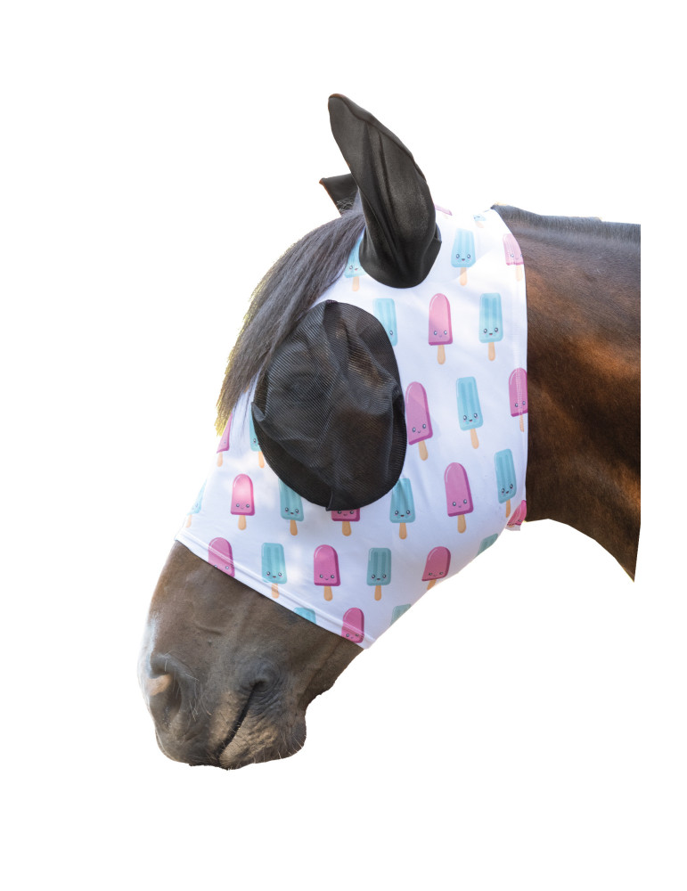 Masque anti-mouches HKM Ice Cream, taille Cob