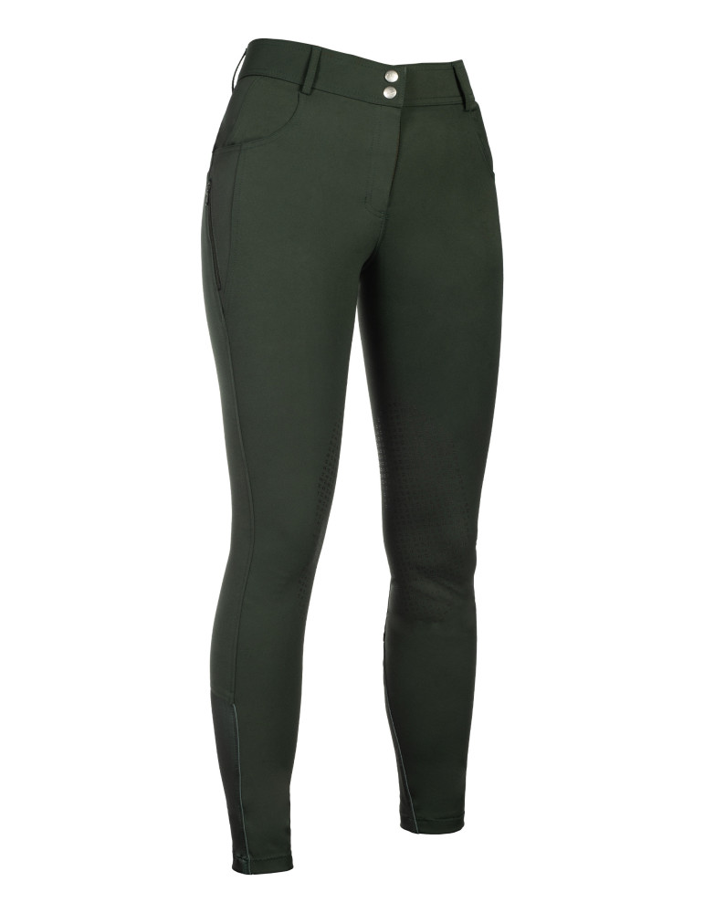 Pantalon HKM Ari vert olive, taille 34