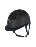 Casque HKM Alarion Diamond noir/argent, taille M (55-57 cm)