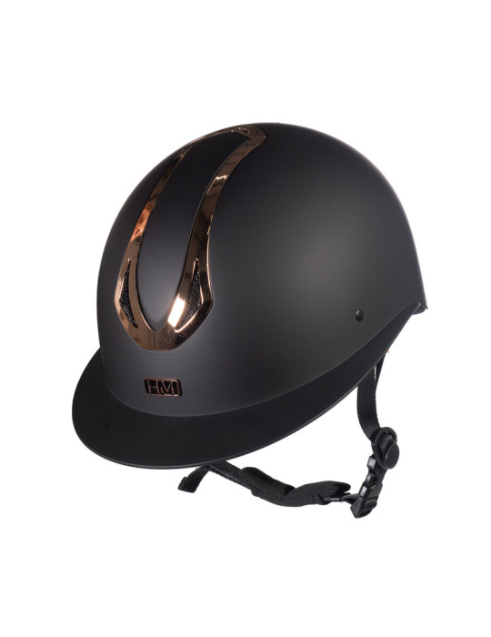 Casque HKM Illusion Basic noir/rose gold, taille M 55-57