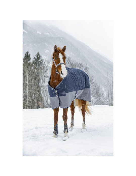 Couverture Equi-Thème Tyrex 600D bleu/gris, 135 cm